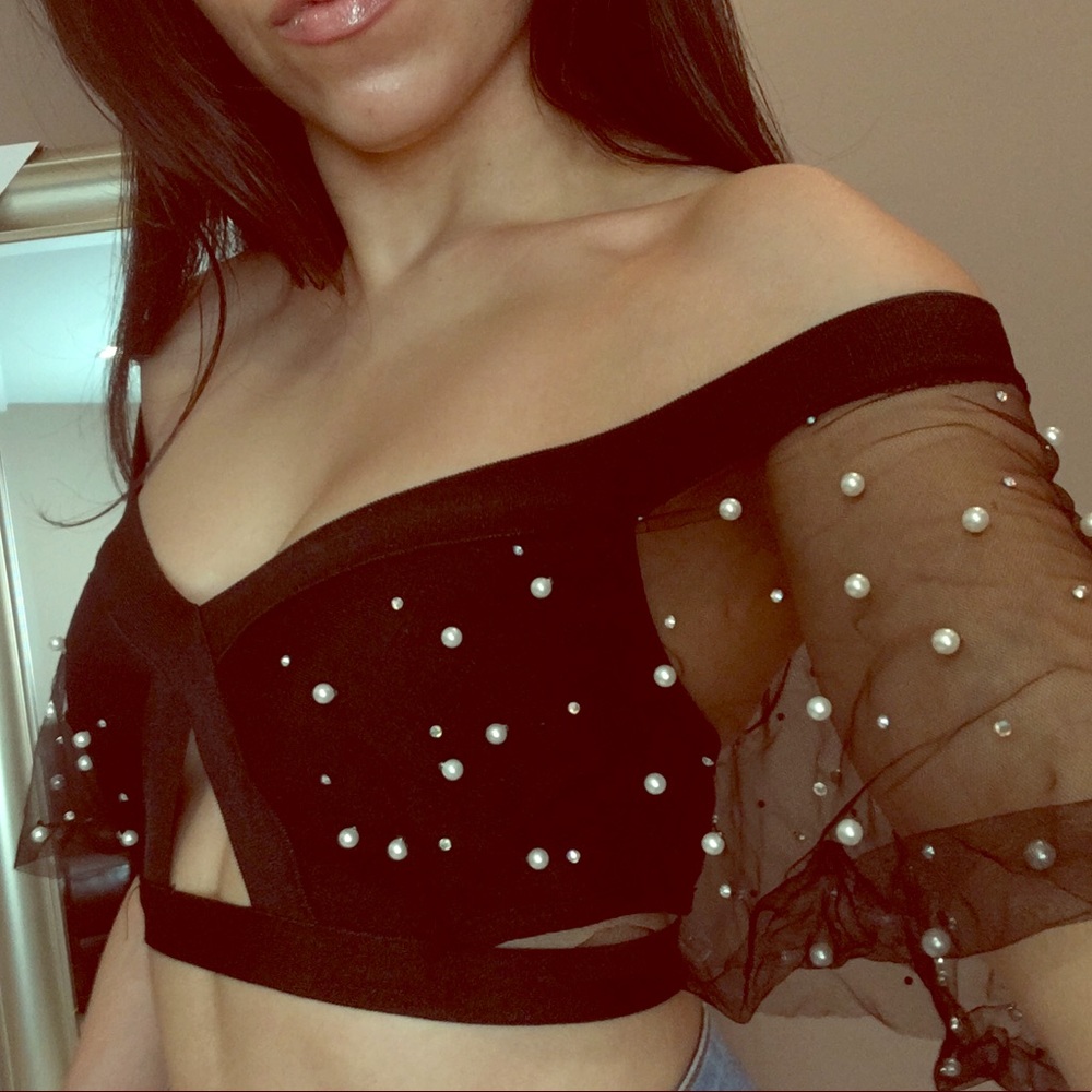 Black Pearl Crop Top